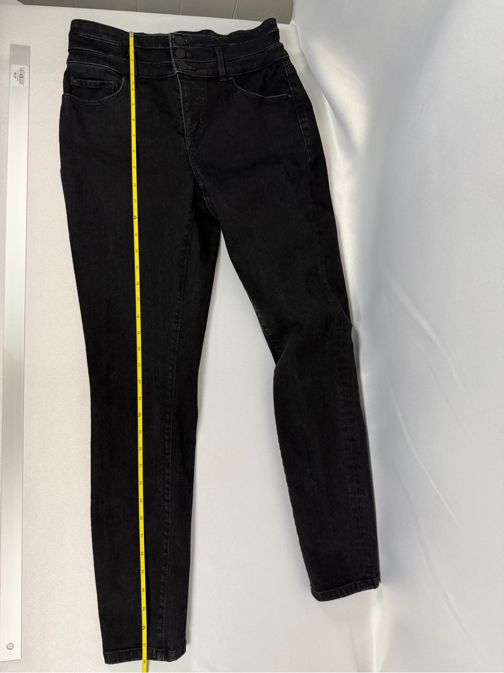 Ann Taylor Curvy Fit Black Jeans Women’s Size 4 | Stretch Slim Denim - Picture 7 of 11